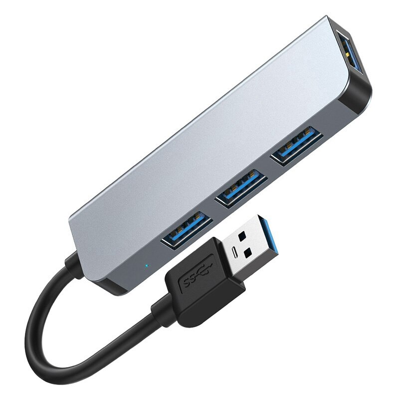 Cuatro en un Hub USB 3,0 Hub Multi adaptador/divisor USB de 4 puertos velocidad para puerto de carga Mini USB para Pc portátil Hub