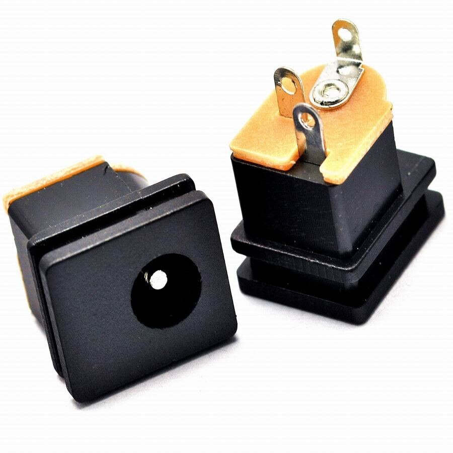 20pcs DC socket adapter square panel mount / DC-015 5.5MM-2.1MM power socket connector / DC 5.5MM * 2.1MM jack interfaces