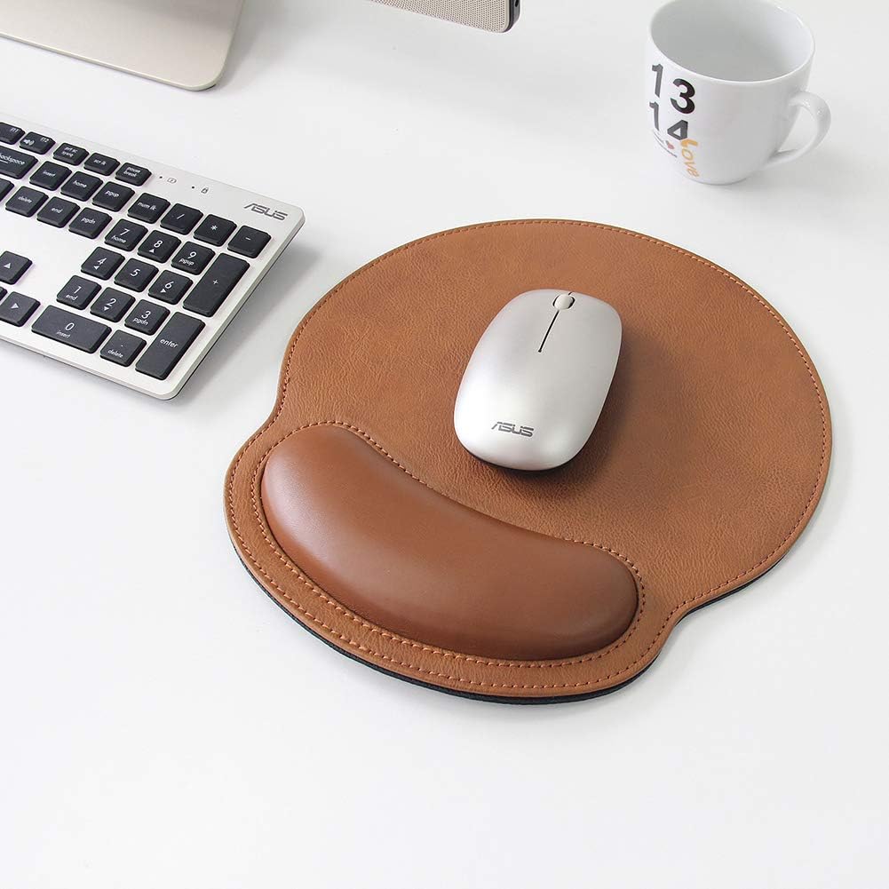 Mouse Pad Wrist Rest Support, Ergonomic Memory Foam Mouse Wrist Rest Pad Comfortable Mousepad for Computer Pain Relief at work