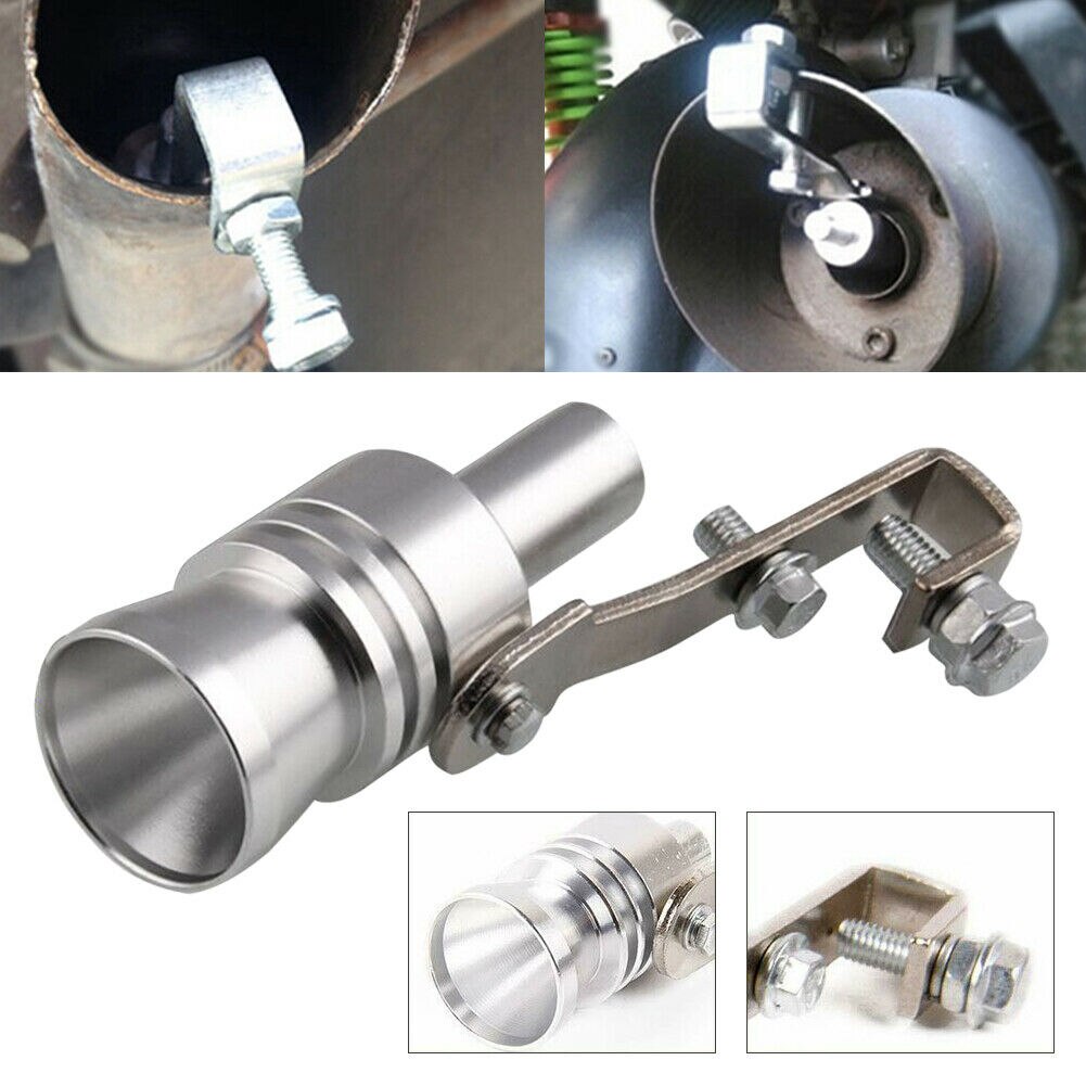 Tuyau d'échappement Turbo surdimensionné pour voiture, 2 pièces, sifflet sonore, simulateur de silencieux, pièces de rechange pour automobile XL