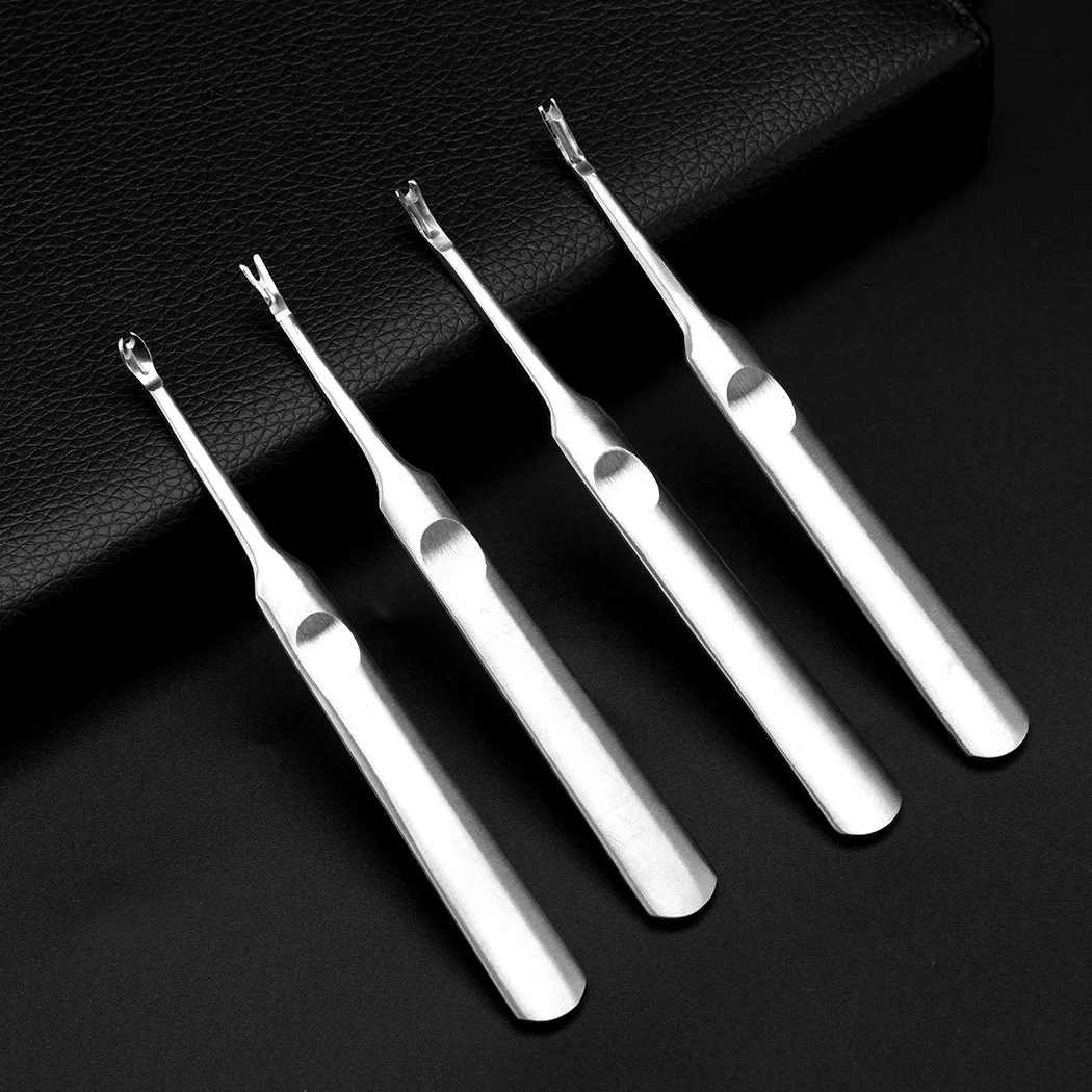 1/2Pcs U+V Shaped Leather Stitching Skiving Handmade Punching Tool Kit Leathercraft Hole Puncher Edge Beveler Tool Kit