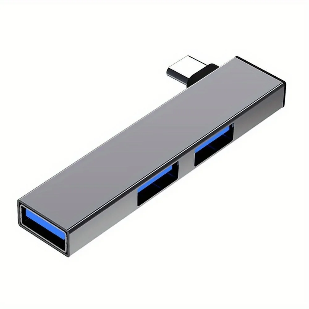 Usb-hub met 3 poorten, dockingstation, usb 3.0/ type  c 3.0 to , 3 usb-hubs, hoge snelheid 5.0 gbps, draagbare multiport-splitter voor macbook: Geel