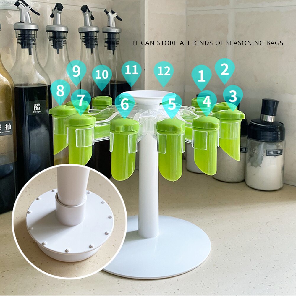 360 Rotating Spice Rack Organizer Spinning Seasoning Kitchen Storage Tray Kitchen Organizer Revolving Storage Organizer