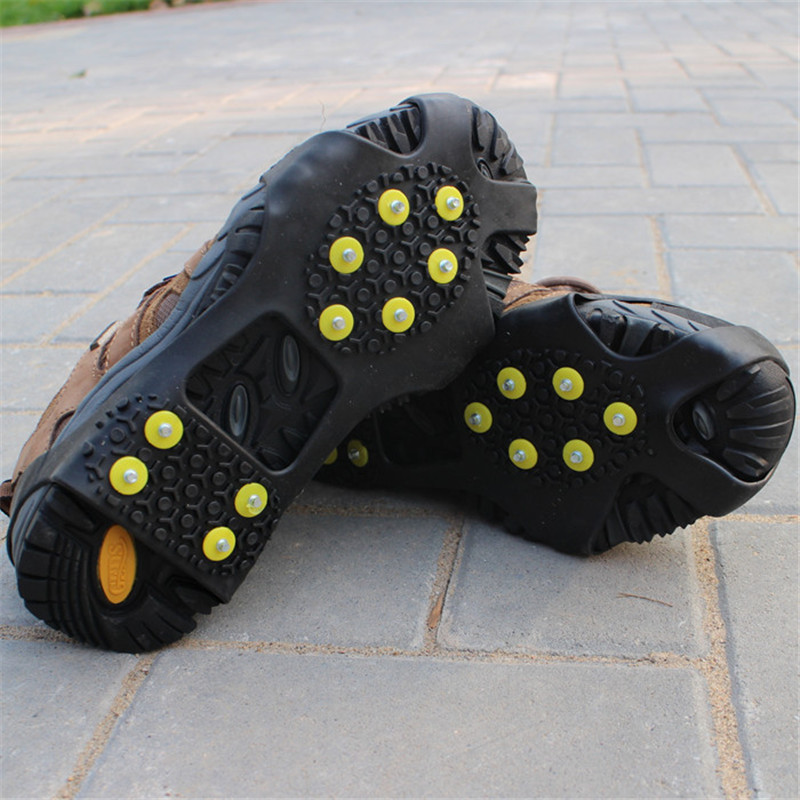 10 Studs Anti-Slip Sneeuw Ijs Klimmen Schoen Spikes Grips Crampons Cleats Overschoenen Stijgijzers Spike Schoenen Stijgijzers