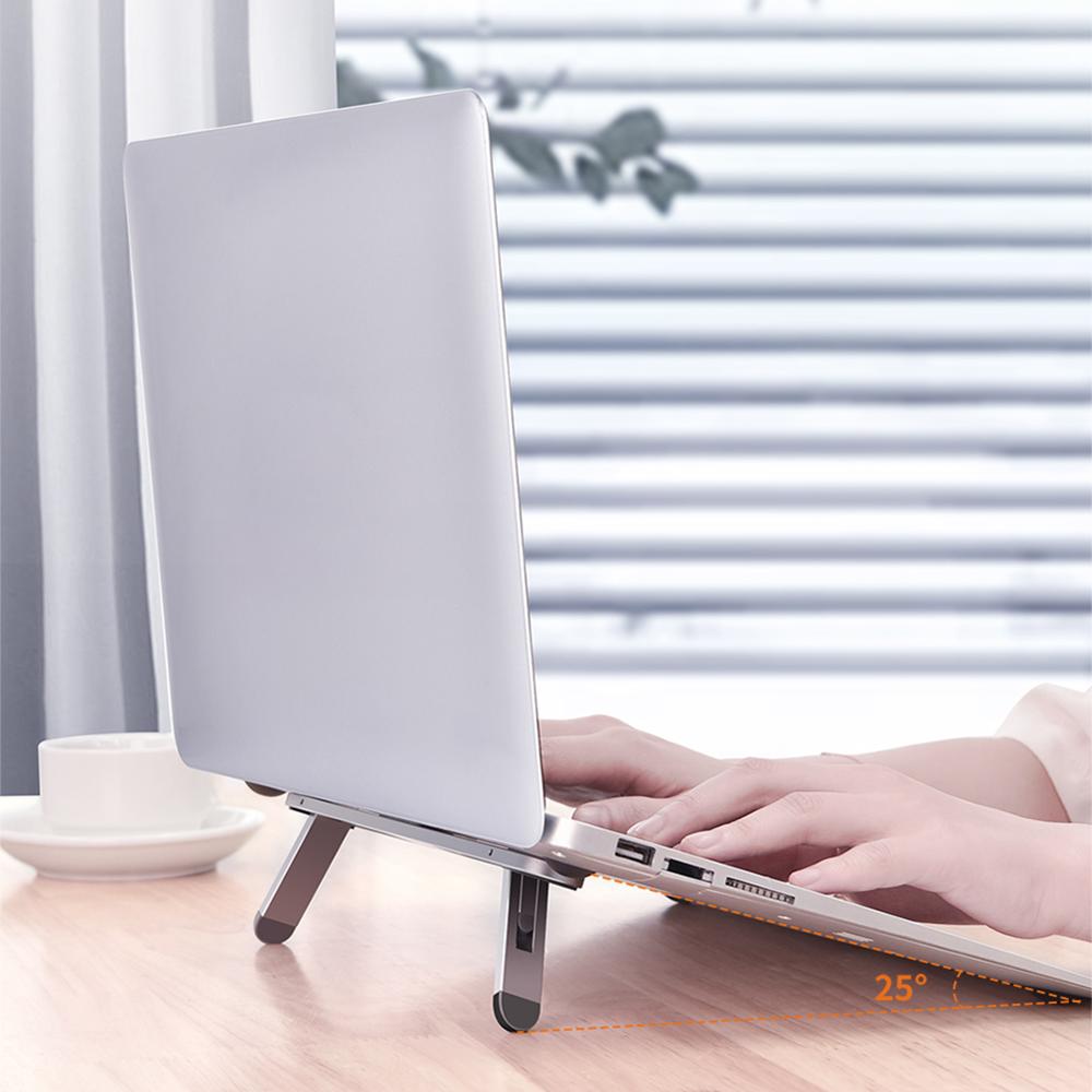 Bærbar stativ støtte notebook tilbehør macbook pro stativ mini foldbar bærbar bærbar holder til bærbar kølestativ