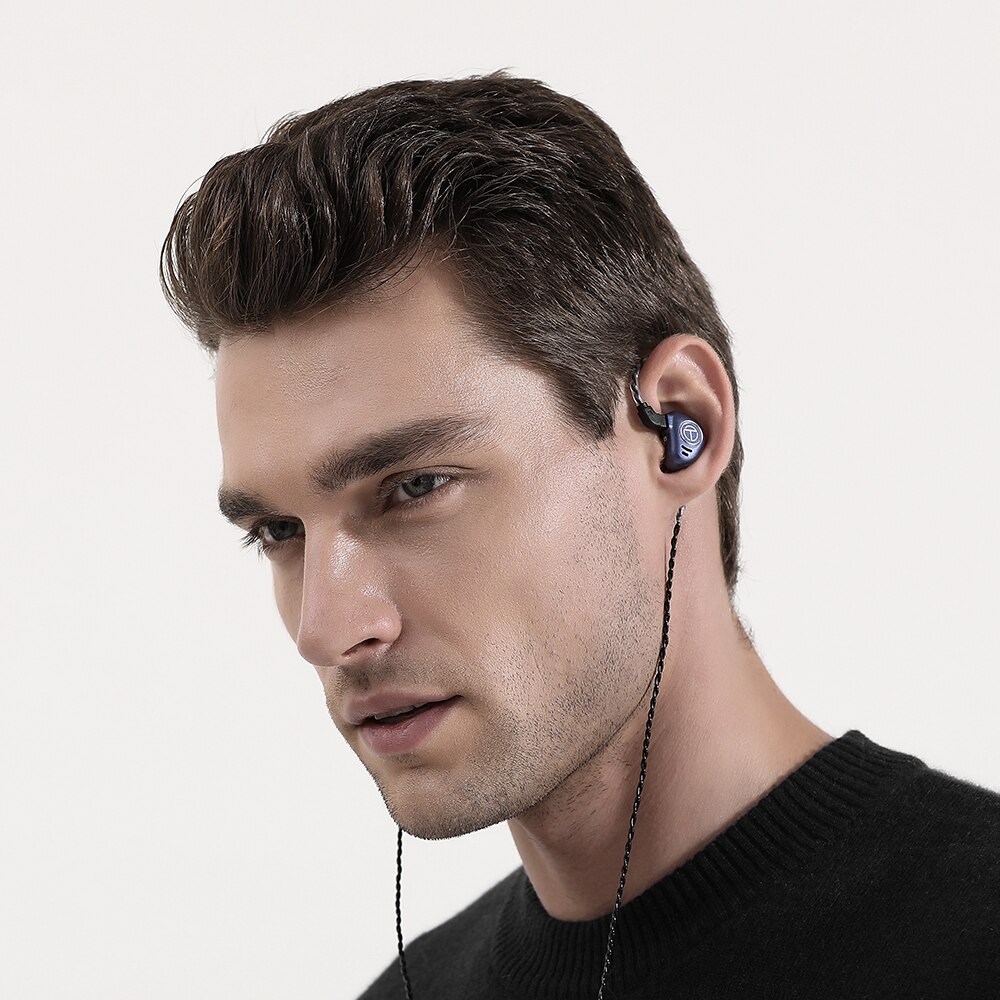 TRN V90 4BA+1DD Metal Headset Hybrid Units HIFI Bass Earbuds In Ear Monitor Earphones Noise Cancelling Earphone V80 ZS10 PRO X6