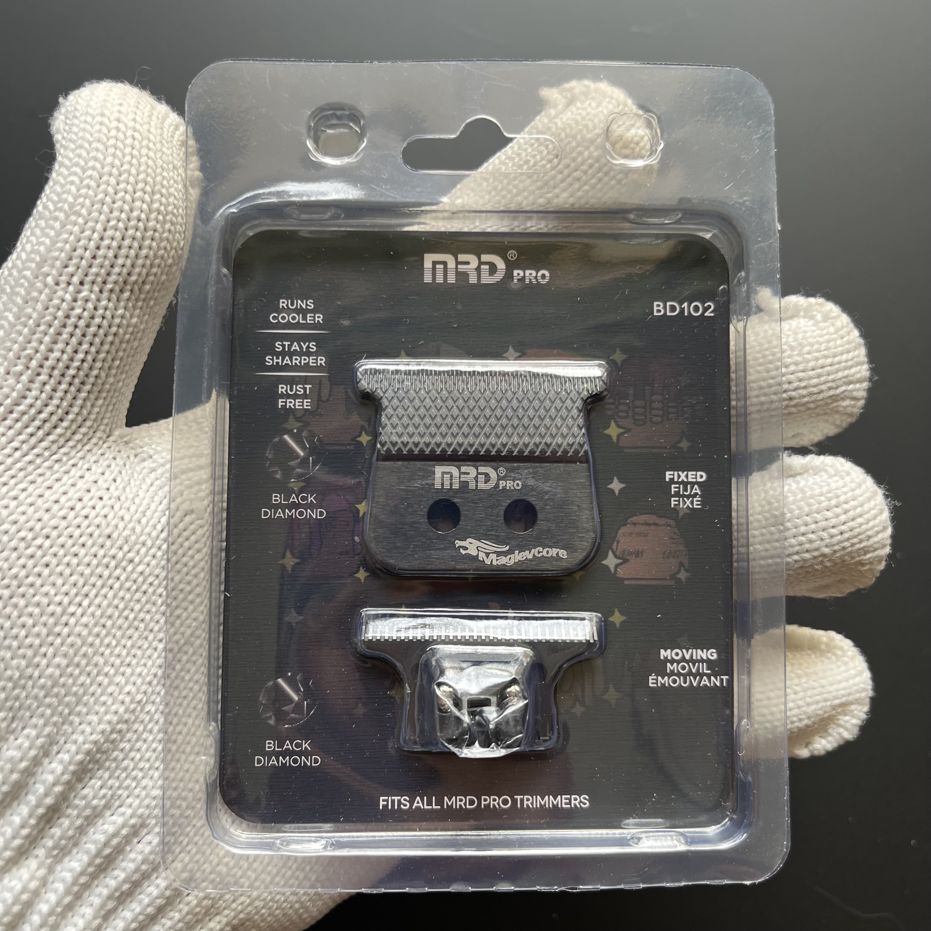 MRD Hair Clipper Accessories Trimmer Razor Charging Cable Base Cloth Limit Comb Brush: Blue