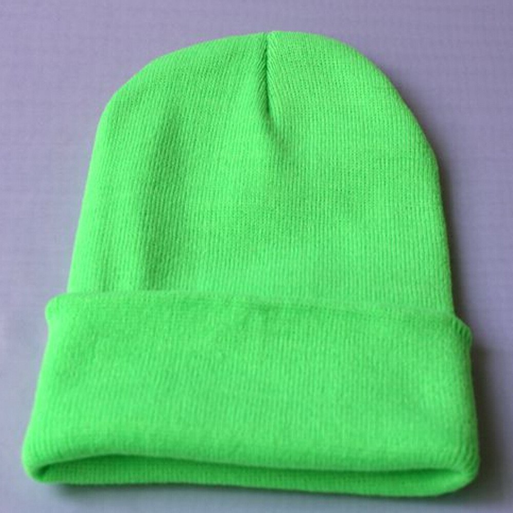 unisex Slouchy Strick Mütze Hüfte hüpfen Deckel warm Winter Ski Hüte Kappen Männer Winter Hüte Für Frauen Motorhaube Femme Gorras # T2: Grün 