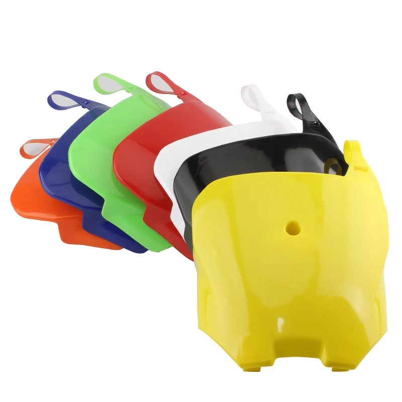 Placa de identificação frontal de plástico, capa de para-lama, carenagem para honda crf70 90 110 150 dirt pit bike motocross placa de identificação frontal