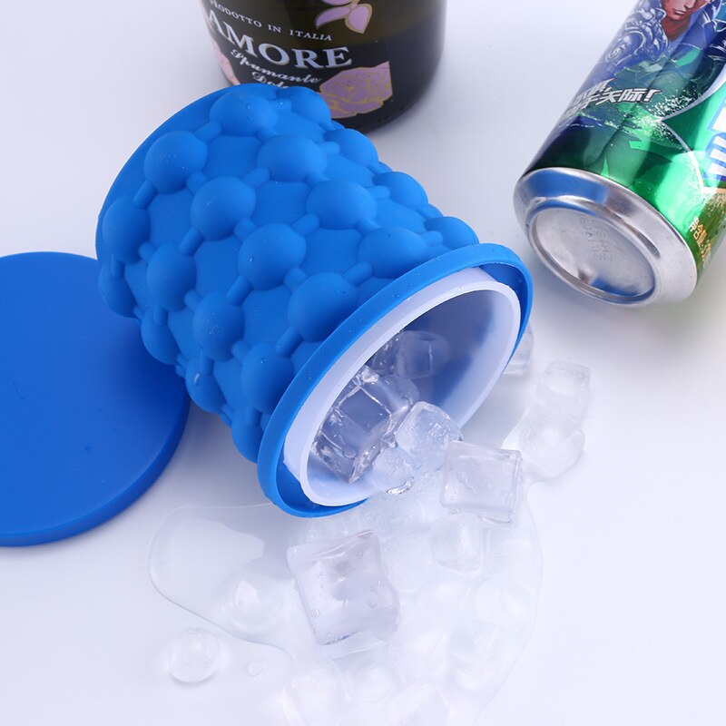 Ice Cube Maker Silicone Bucket Durable Drink Beer Wine Rapid Cooling Storage Champagne Drinking Whiskey Freeze Seaside Tools