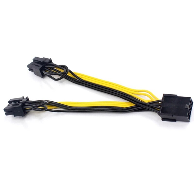 2X Eps Cpu 8Pin Om 2-Port Pcie 8Pin Dual Pci-E 6 + 2Pin Y Splitter Mijnwerker Gpu Grafische card Voeding Kabel
