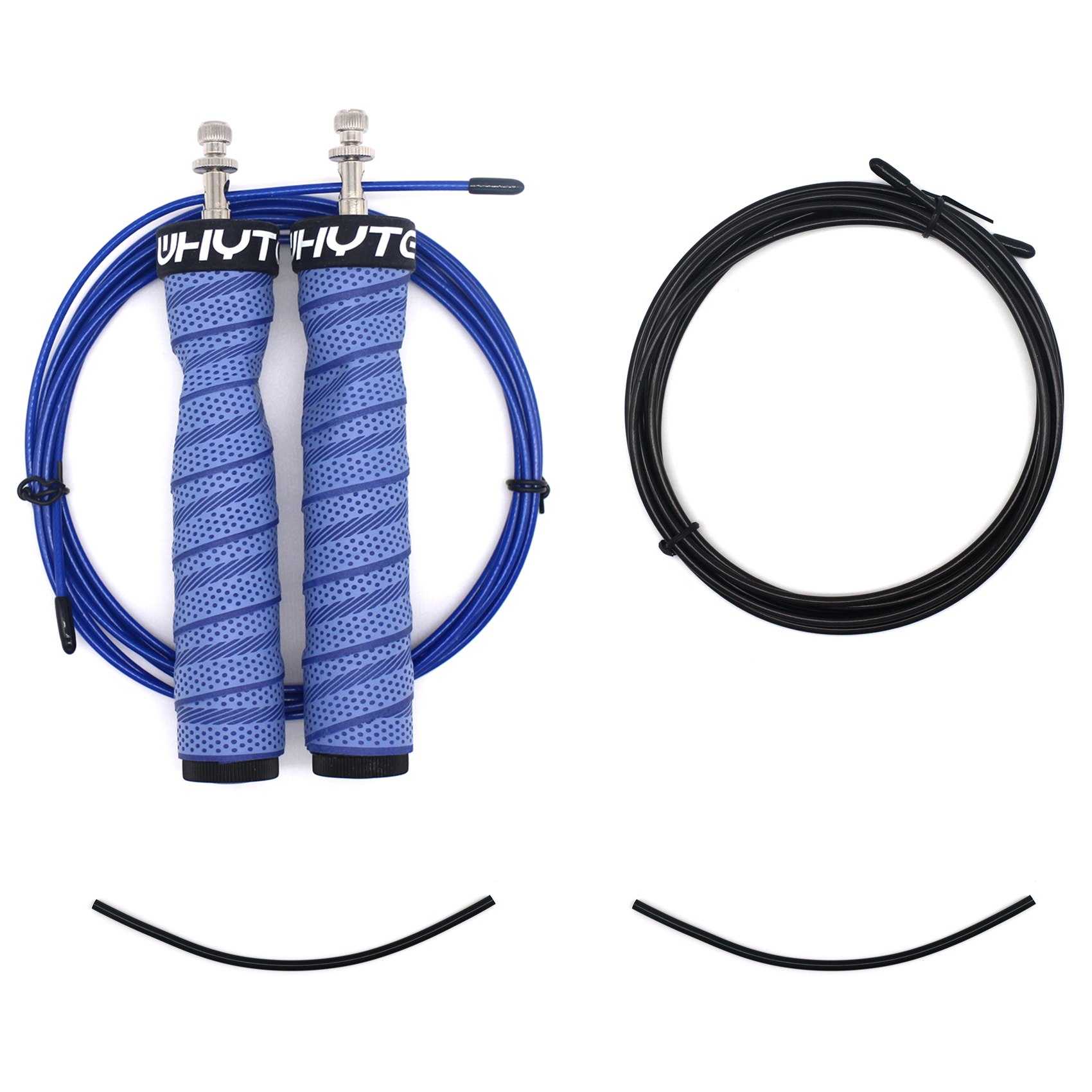 Crossfit Jump Rope Skip Snelheid & Gewogen Springtouw Fitness Touw Krachttraining: Blauw