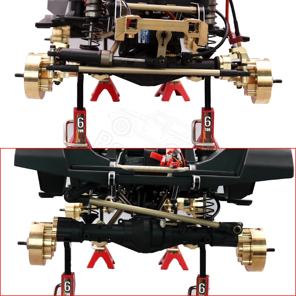 RC Metalen Trekhaak, Simulatie Trailer Slepen Gesp Decoratie Tool, Model Onderdelen voor Diverse RC-Auto Modellen en Scaffolding Projecten (Rood