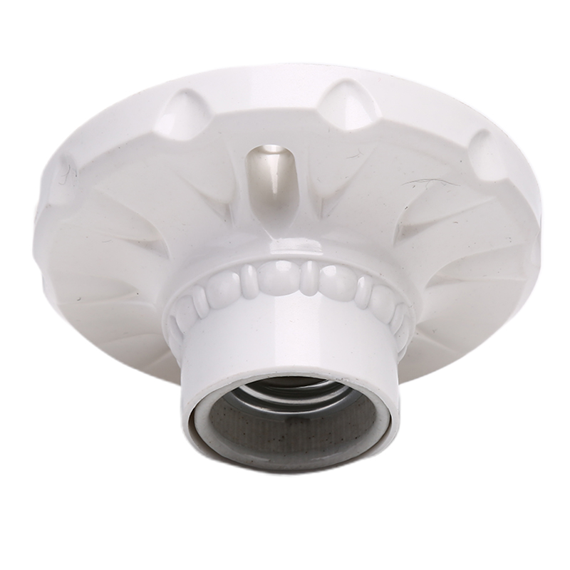 E27 portalampada a portato in ceramica portalampada tondo base per lampada a sospensione base per lampada da parete a soffitto industriale