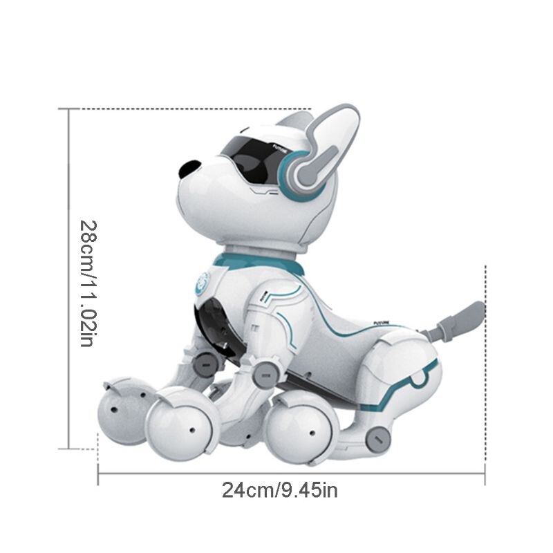 Remote Control Robot Dog Toy for Kids Early Education Toy Intelligent Programming Smart Stunt Puppy Robot