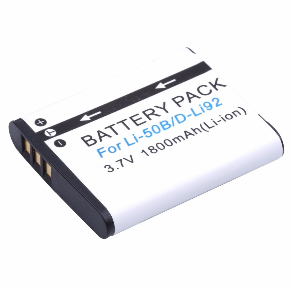 2Pcs Probty LI-50B LI 50B Battery for Olympus VR-340 1010 1020 1030SW Tough 6000 6020 8000 8010 MJU 1010 1020 TG 610 620 630 810