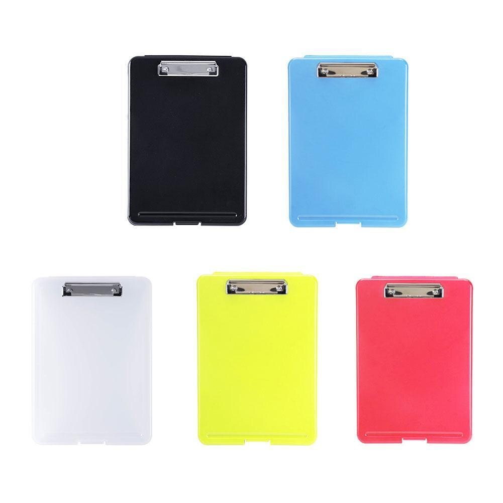 File Storage Box A4 writing tablet with pen slot file plate clamp For Office School Paper Archive Organize