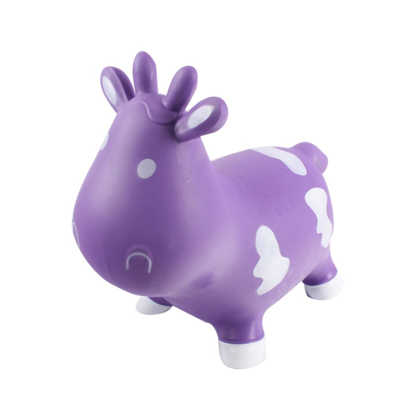 Pvc uppblåsbara leksaker hoppa ko barn leksak tjockt material hoppa ko leksak barn leksaker slumpmässig färg har en bra