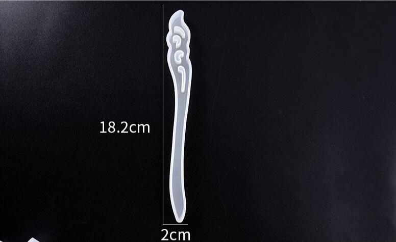 Haarspeld Siliconen Mal Haar Stick Resin Mould Uv Hoofdtooi Haar Pin Epoxy Hars Gieten Mallen Voor Sieraden Haar Clips Tool vinden: 3