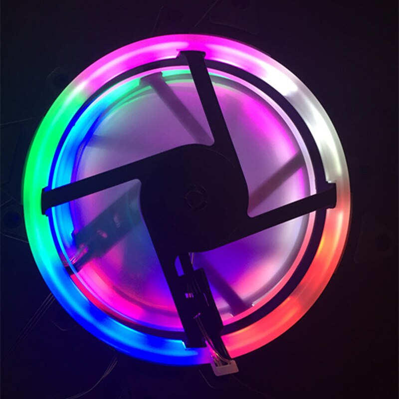 12CM 15LED 120mm PC Computer Super Mute LED Case Fan Cool LED Dual Aperture Computer Case Cooling High Performance Cooler: 10