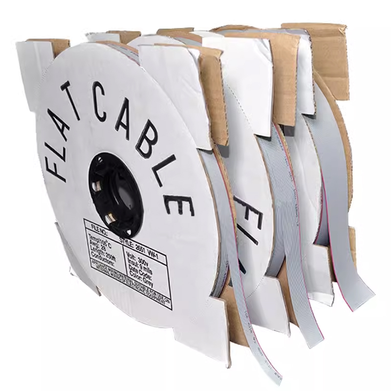 1 Meter 40-Pin Gray Flat Ribbon Cable – 0.635mm Pitch For 1.27mm FC Connector – 30AWG