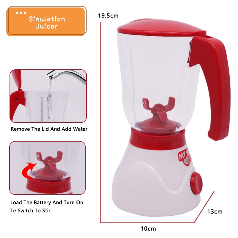 Household Appliances Kitchen Toys Simulation Cookware Blender Cooker Pretend Play Kitchen Toys For Children Girl Kid: Juicer