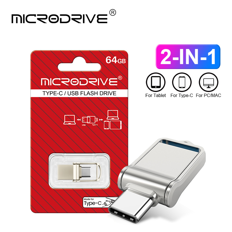 Type C USB2.0 Flash Drives Mini Metalen Pen Ultra Dual Memory Stick 16Gb 32Gb 64Gb 128Gb duim Creatieve Relatiegeschenken