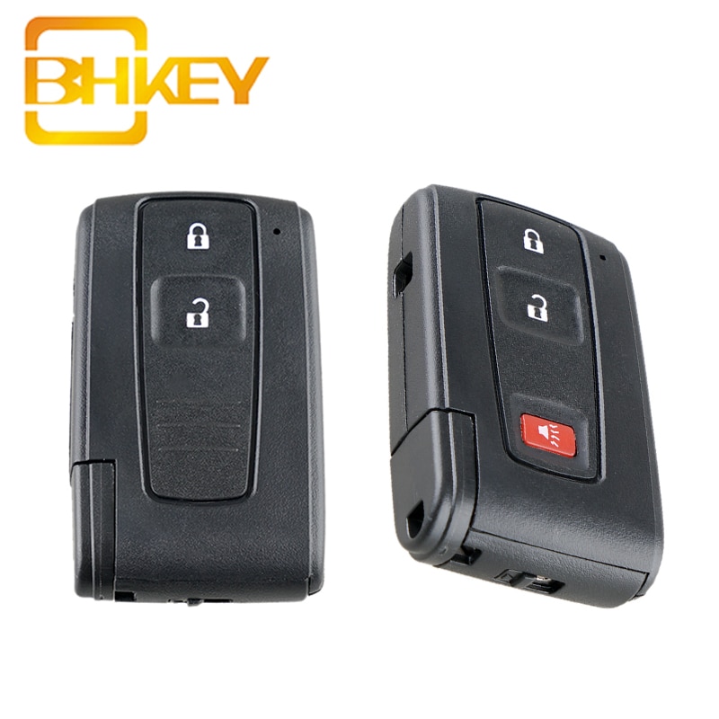 Bhkey för toyota nyckelskal 2/3 knappar bil fjärrnyckel fob fodral för toyota prius 2004 smarta bilnycklar skal leksak 43 blad