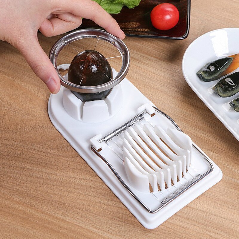 Køkkenredskaber gadgets æggeskærer eiersnijder æggeskærer rustfrit stål cortador de huevos køkken gadget kitchenaid