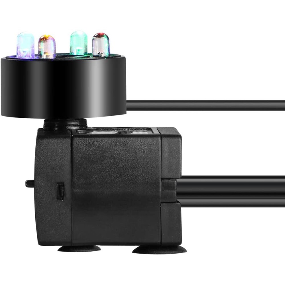 2W Water Pump Fish Tank Pump Aquarium Fountain Submersible Water Pump Silent LED Aquarium Pump Waterproof Fish Pond Water Pump