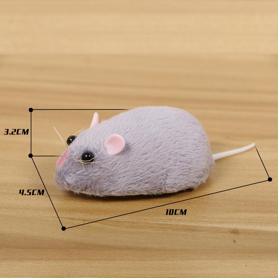 Wireless Electronic Remote Control Rat Plush RC Mouse Toy Flocking Emulation Toys Rat for Cat Dog,Joke Scary Trick Toys