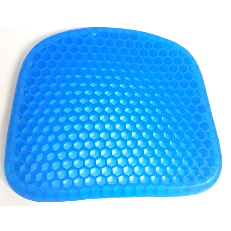 Almohadilla refrigerante con gel para asiento, cojín Flexible antideslizante, cómodo y negro para masaje, silla de oficina, cuidado de la salud, alivio del dolor