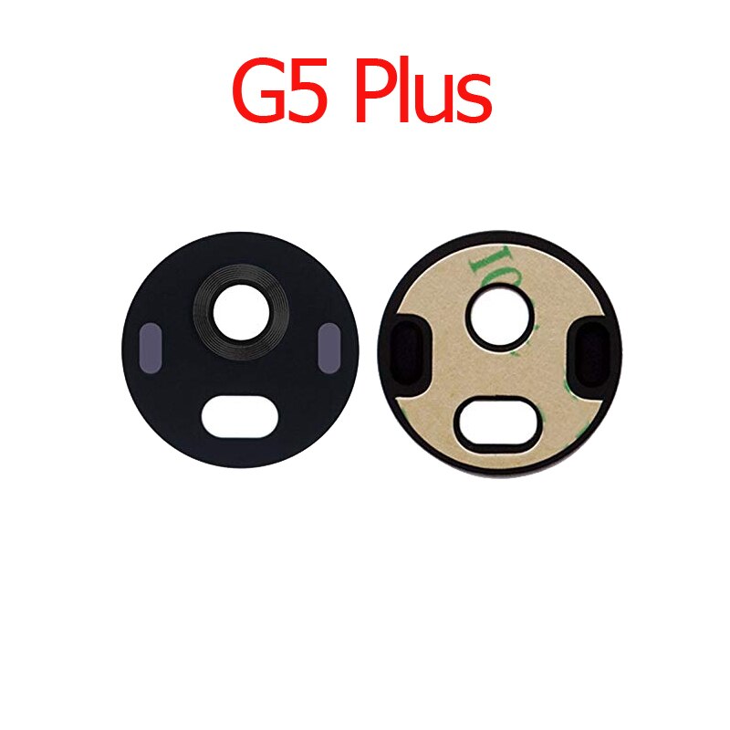 1set For Motorola Moto G5 G5S / G5 Plus G5S Plus Back Rear Camera Lens Glass Cover with Adhesive Sticker Tape Replacement P: For G5 Plus