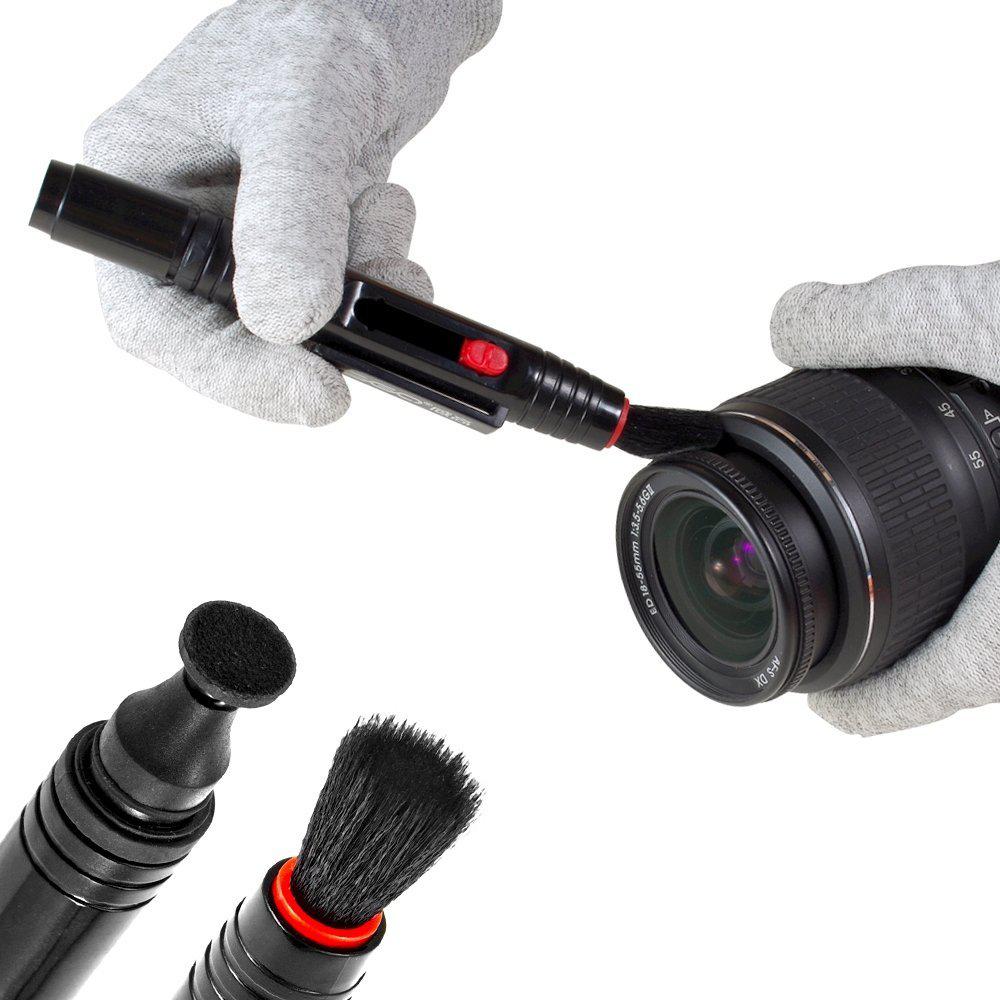 Rensesæt dslr objektiv kamera rensebørste sæt spray flaske linse pen børste blæser praktisk digital kamera værktøj