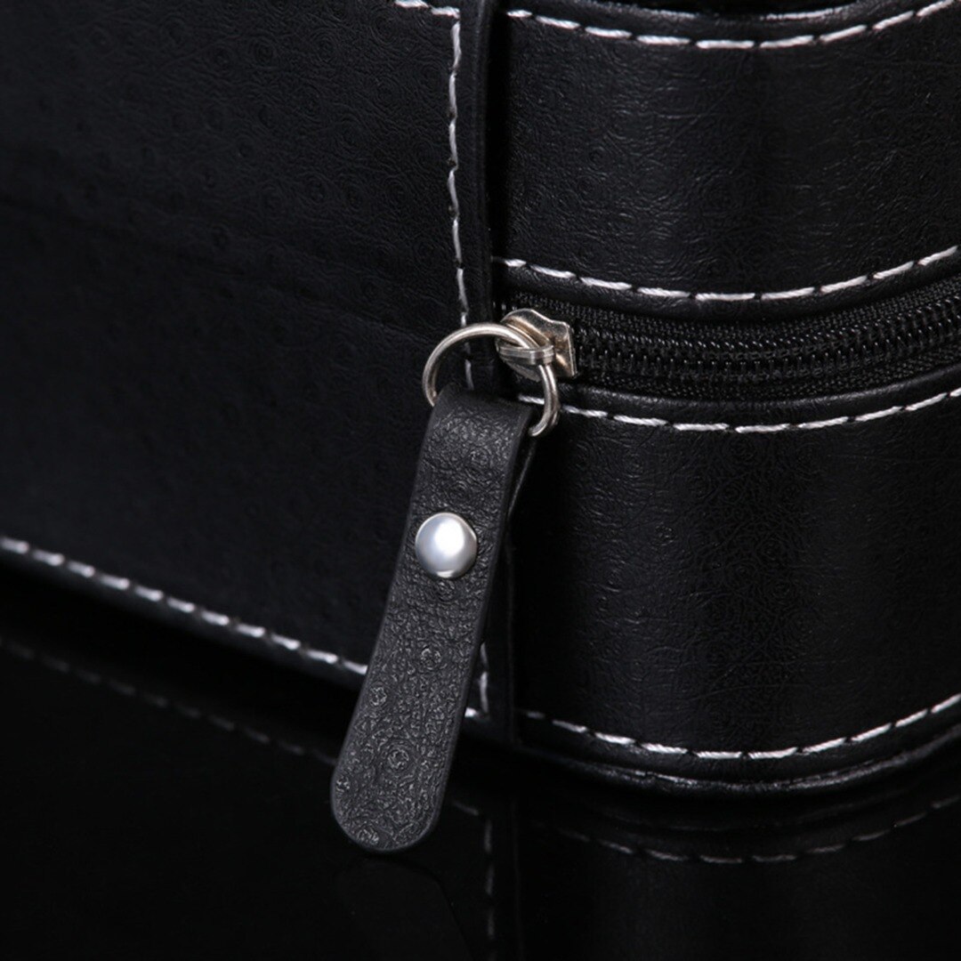 6 fentes en cuir boîte de montre étui support organisateur pour horloge montres boîtes à bijoux présentoir sac à fermeture éclair