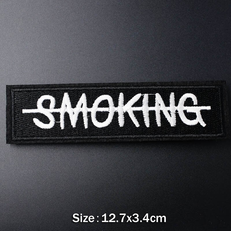 Verbazingwekkende Who Cares Cool Diy Borduurwerk Badge Applique Kleren Strijken Kleding Naaien Levert Decoratieve Badges Vlinder