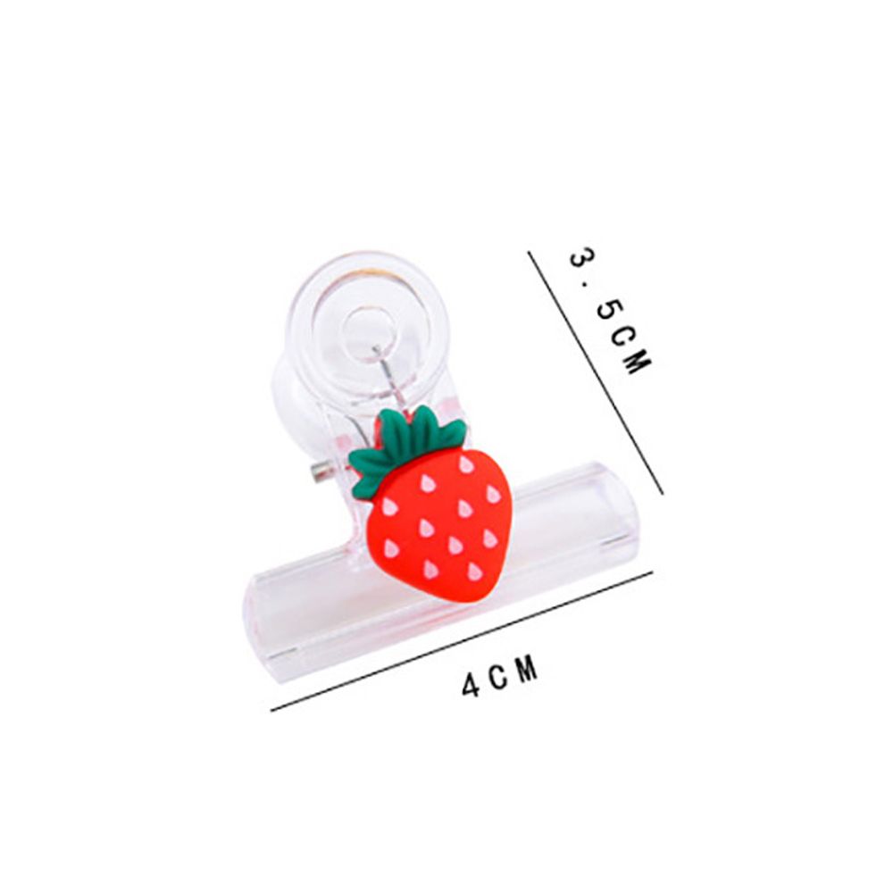 Plastic Index Klem Bindmiddel Clip Pagina Houder Cartoon Snacks Afdichting Clip Transparante Clip Paperclip Bindmiddel Clips