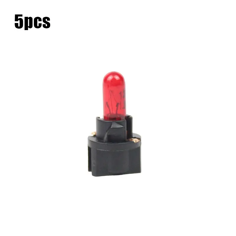 1/5/10 Uds T5 luz LED para coche automóviles diodo emisor de luz instrumento calibre tablero bombillas 12v/24v lámpara Interior de coche: Gris