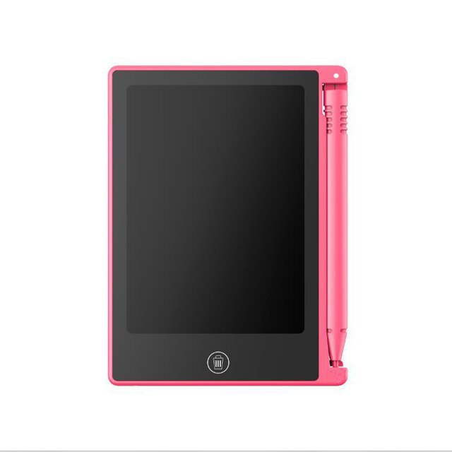 4.5 Inch Lcd Writing Tablet Digital Drawing Electronic Handwriting Pad Message Graphics Writing Board Children Kids: Pink