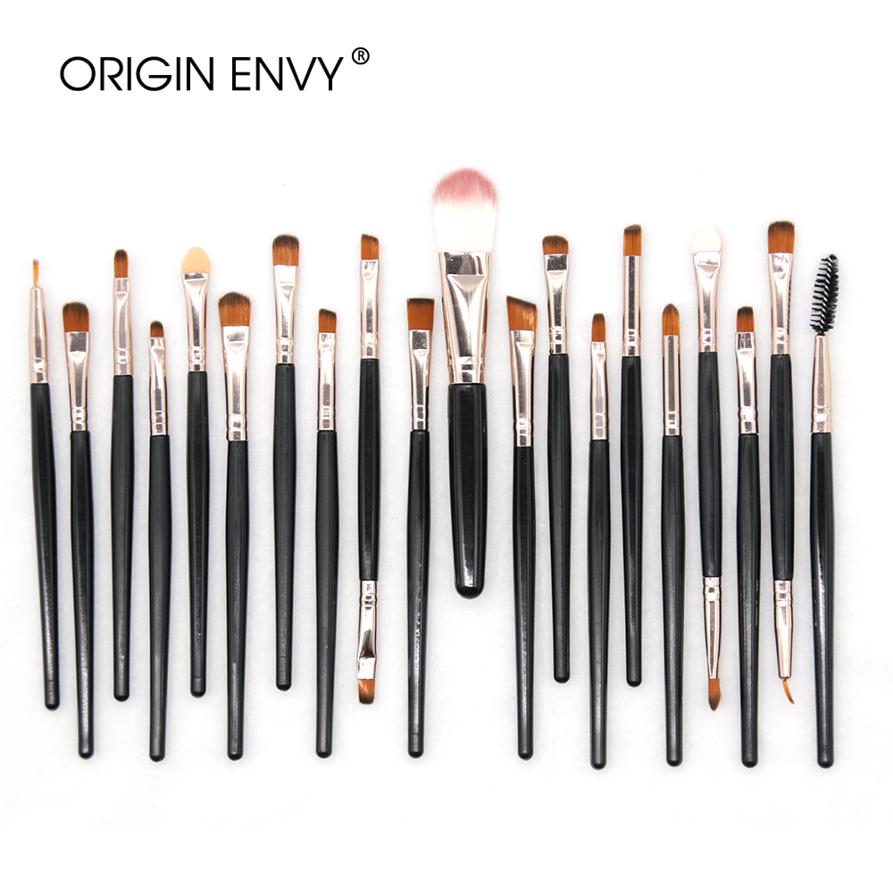 ORIGIN ENVY 20Pcs Multifunction Makeup Brushes Set Eye Makeup Brush Eyeshadow Brush Eyebrow Brush Makeup Tool Set Beauty: Black