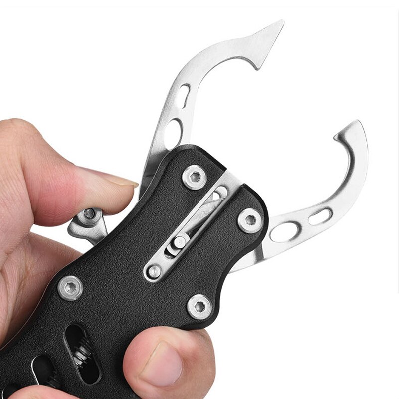Stainless Steel Fishing Gripper Fish Lip Trigger Lock Grip Grab Clip Clamp Portable Carp Fishing Lip Grip Fishing Tackle Tools