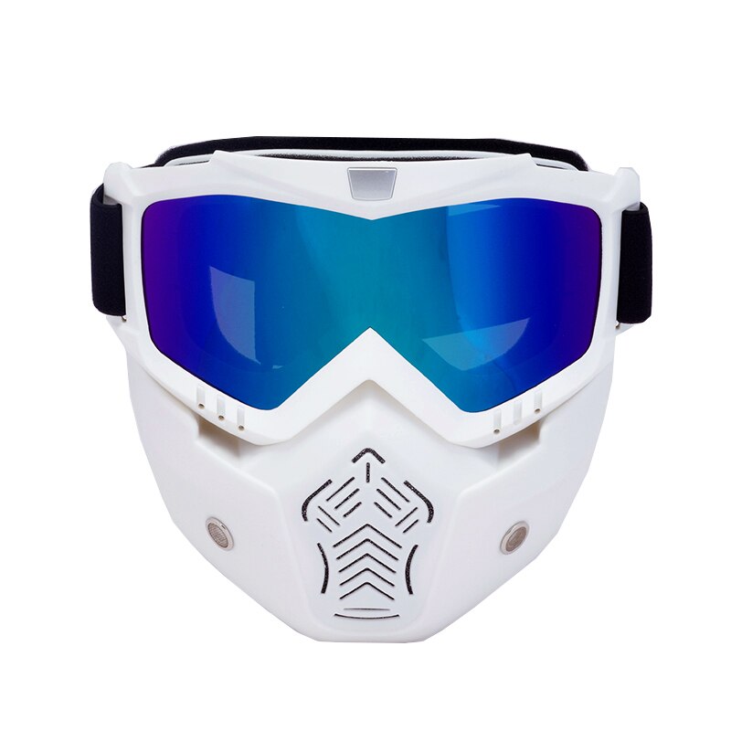 Men Women Ski Goggles Snowboard Snowmobile Eyewear Detachable Mask Snow Winter Skiing Glasses Motocross Sunglasses: S041 Colored Lens