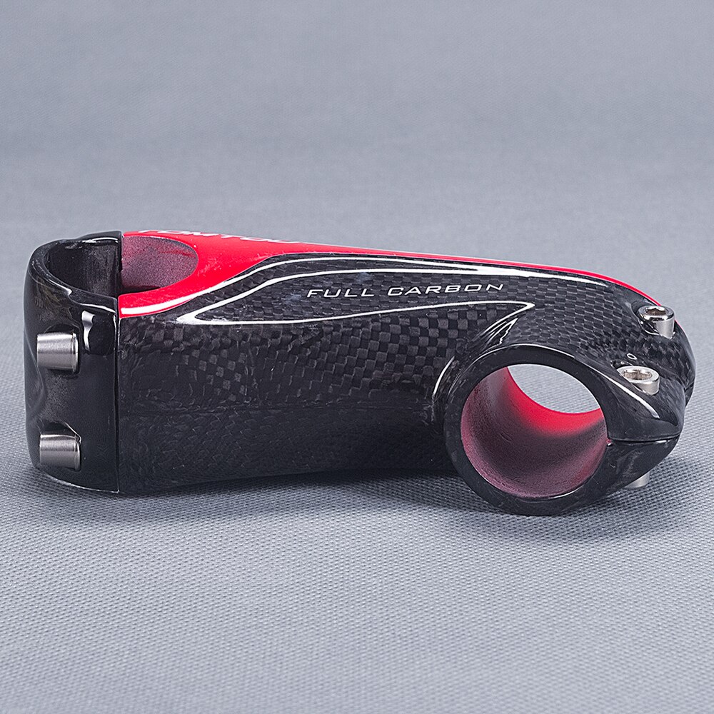 TOMTOU-eje de carbono 3k, ultraligero, para manillar de bicicleta de carretera, 31,8mm, tenedor de bicicleta de montaña, 28,6mm, rojo-T96U58