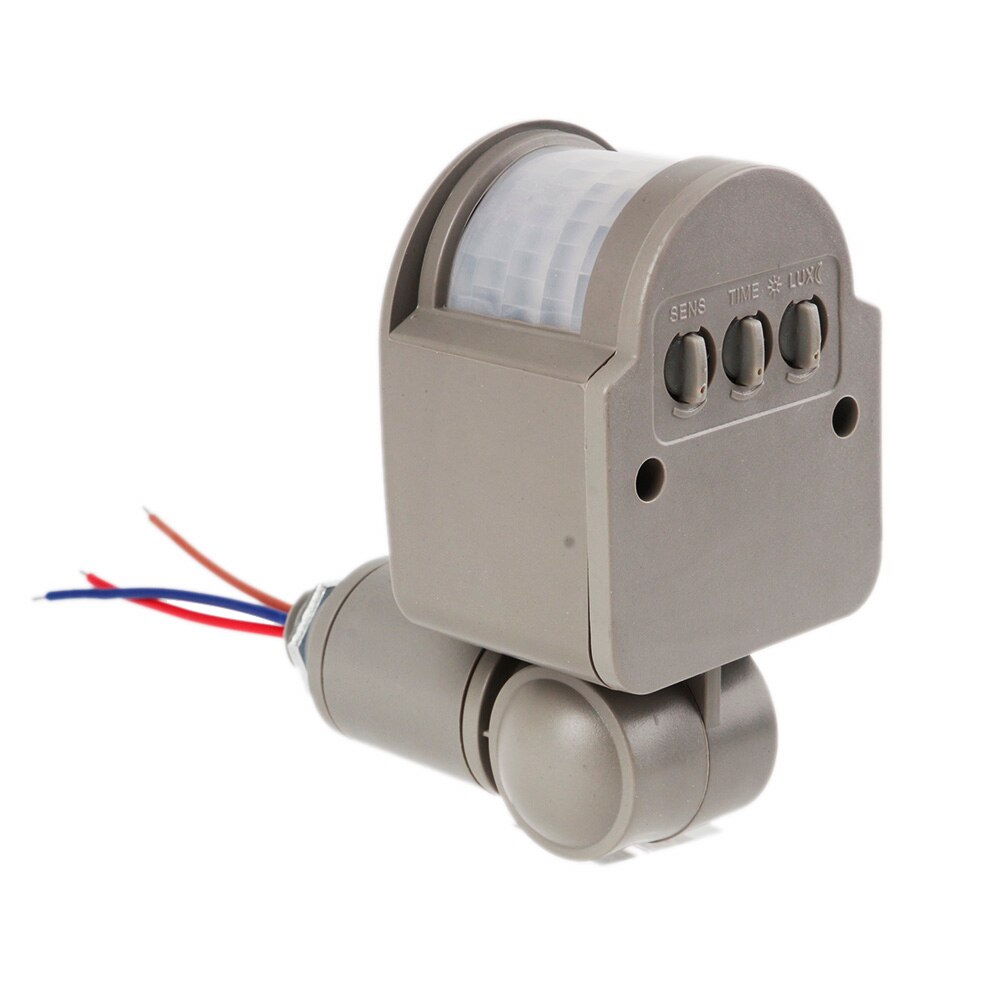 Bewegingssensor lichtschakelaar buiten 10m 140 hoek automatische infrarood pir bewegingssensor pak led licht belasting vermogen 100w ac 220v