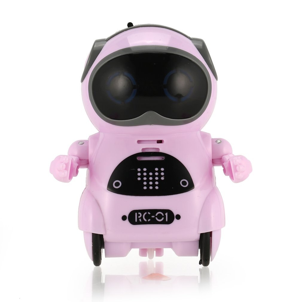 Intelligent Mini Pocket Robot Walk Music Dance Light Voice Recognition Conversation Repeat Smart Kids Toy Interactive