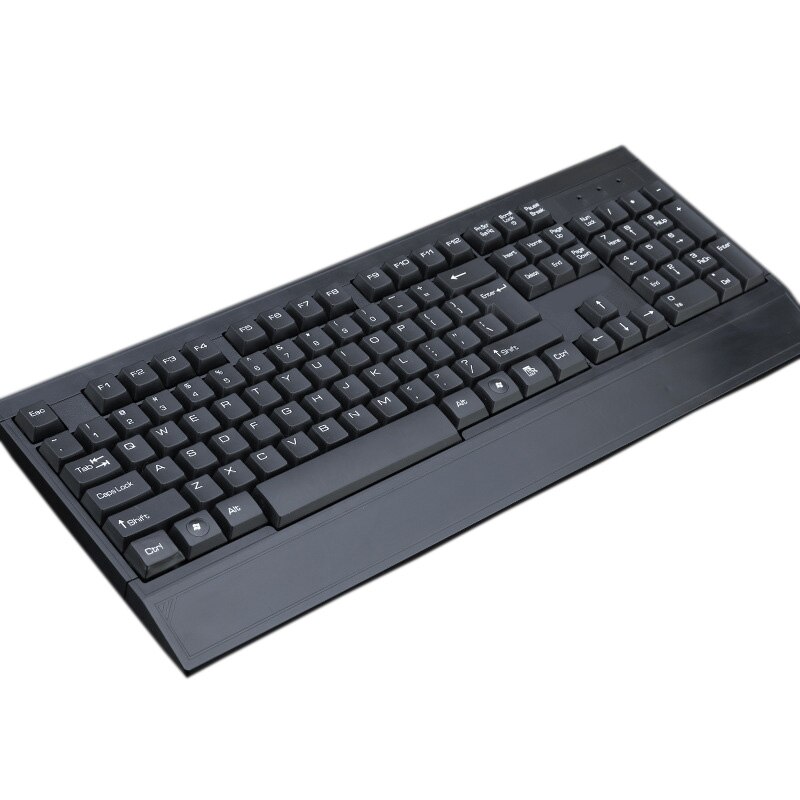 Mini tastatur mus tastatur sæt trådløs bluetooth slim tastatur til android windows ios tablet pc kontorartikler: Sort