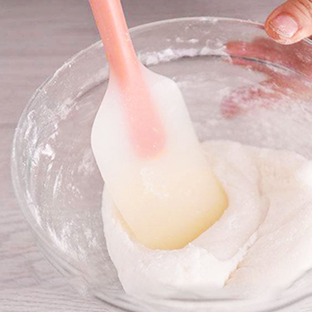 2pcs Silicone Cream Scraper Large Size Silicone Scraper Translucent Cream Scraper Cake Spatula Baking Tools for Home Restaurant(