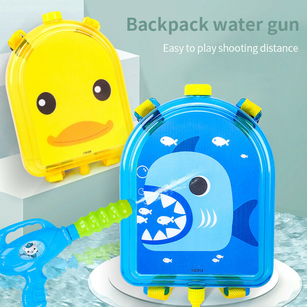 Children Summer Beach Water Swimming Pool Sand Toys Spraying Water Fight Blaster Backpack Water Spray Water Toy