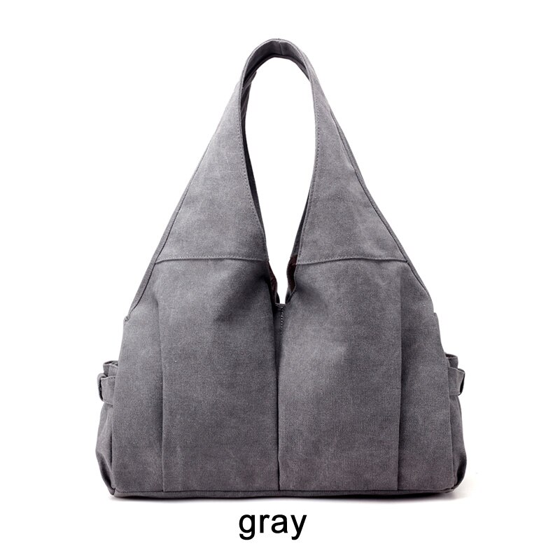 Sacs à main solides dames toile femmes sacs marques célèbres sac à bandoulière pour femme Hobo sac sac à main décontracté femme mignon Totes: Gris