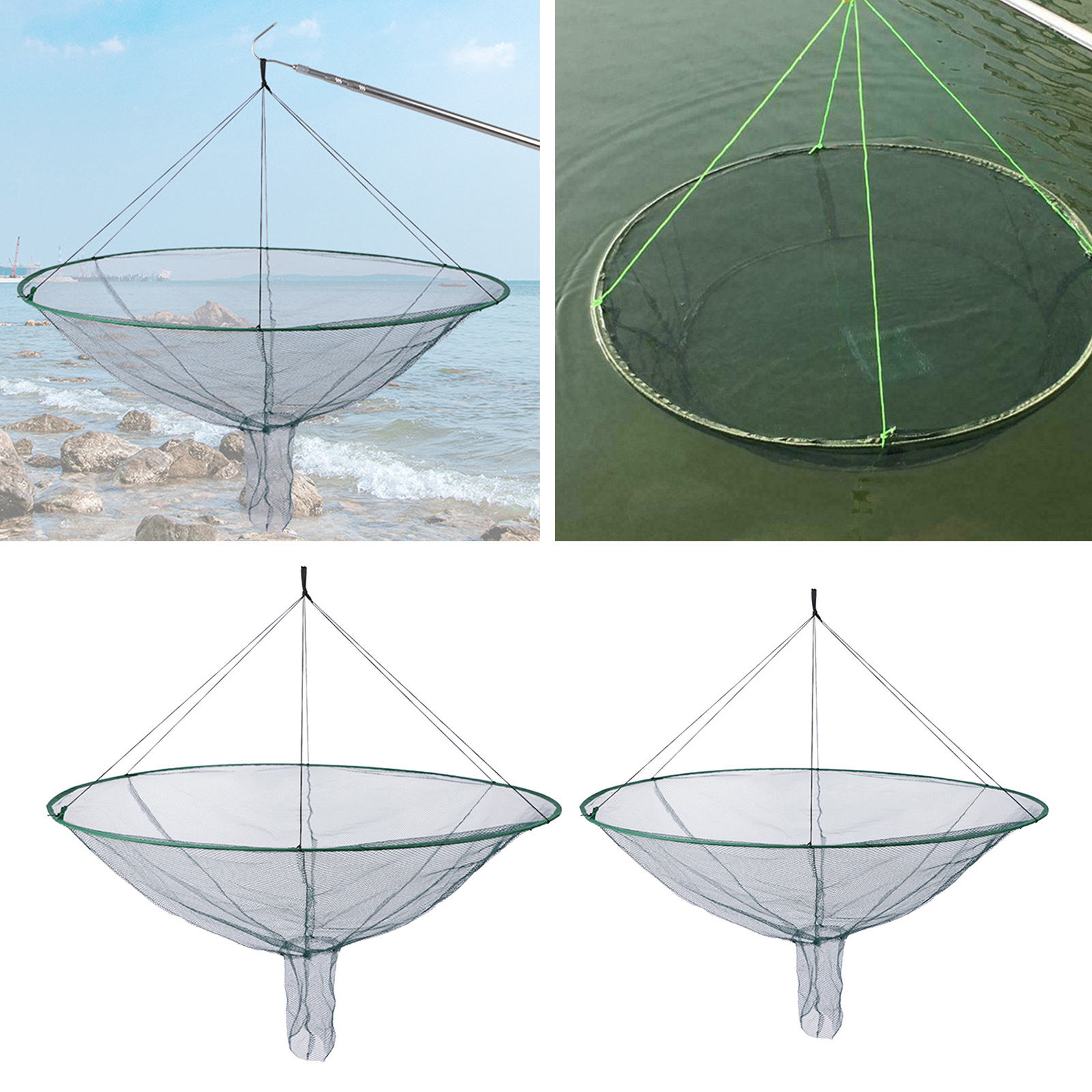 Pier Fishing Fishing Net Trap Perfect for Fishing Work Traveling Fishing-Boat Fishermen